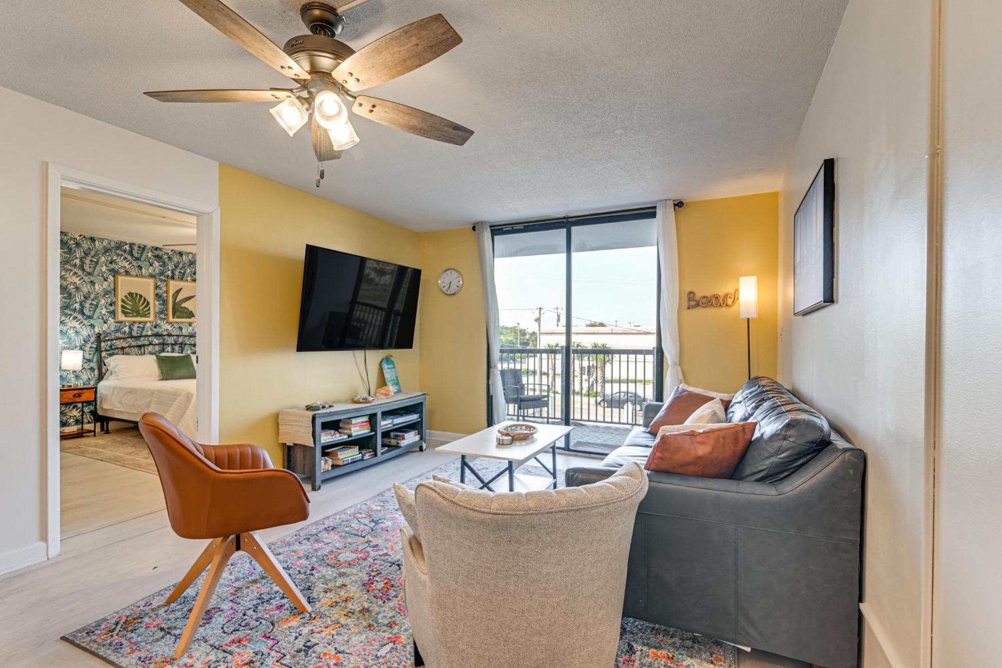 Updated Resort Condo, Walk To Myrtle Beach! 외부 사진